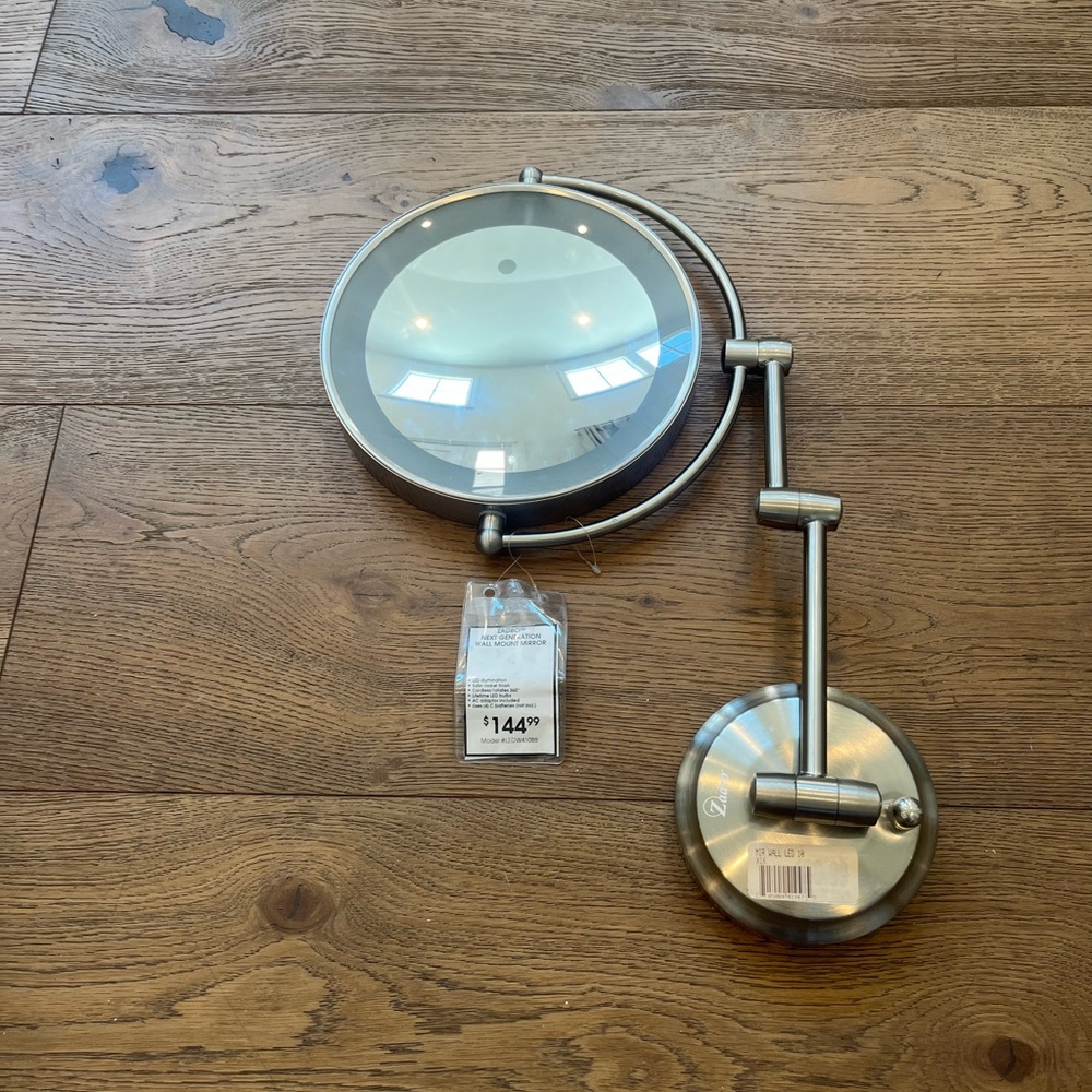 Zadro Next Generation Wall Mount Mirror - LED Makeup Mirror